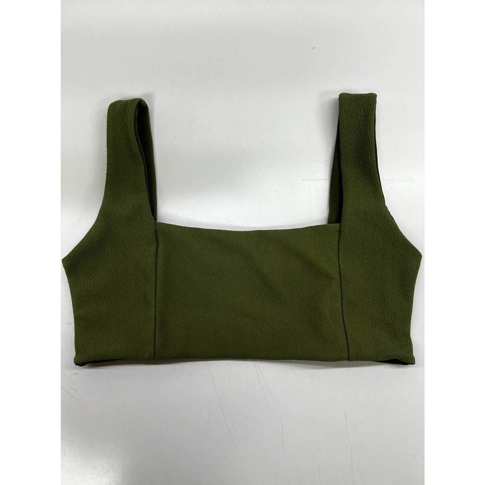 NEW PHIE COLLECTIVE women's figure mia bikini top in army